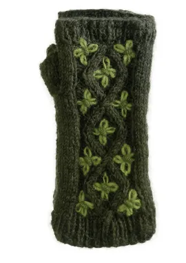 Floral Cable Knit Handwarmer G565