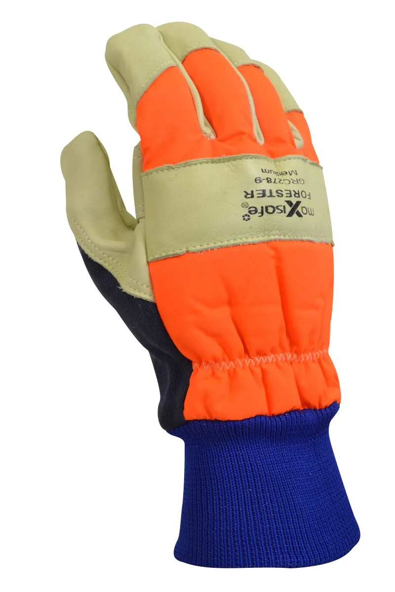 Forester Premium Cow Grain Chainsaw Gloves