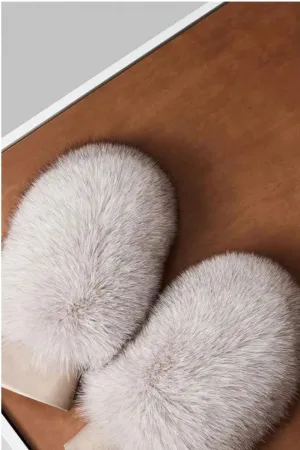 Fox Mittens Pink