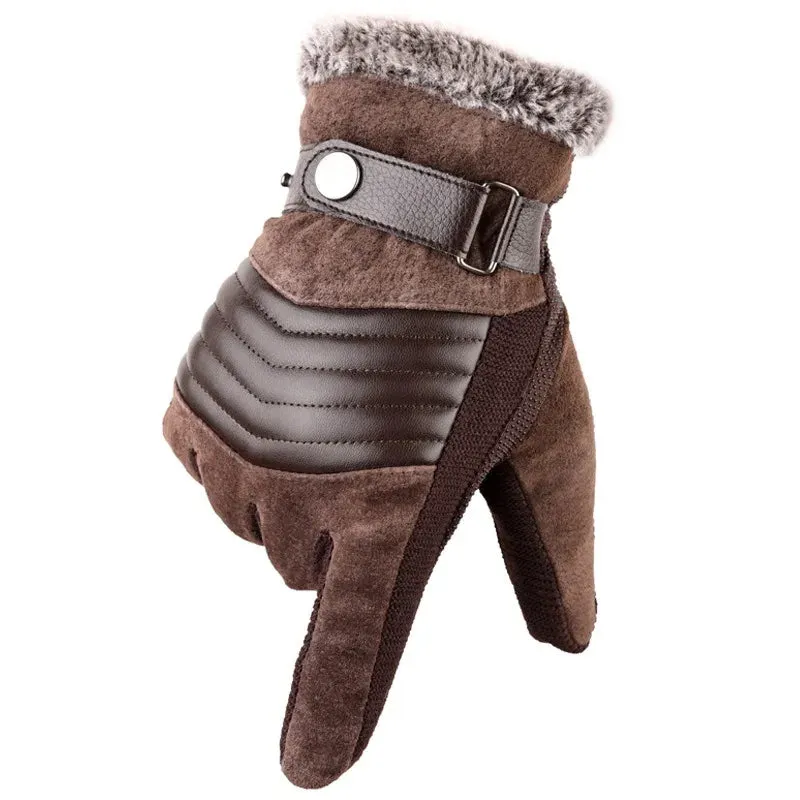 FrostGuard Men's Winter Touchscreen Driving Gloves