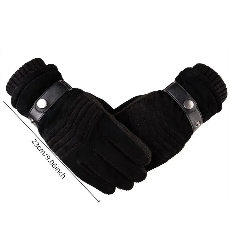FrostGuard Men's Winter Touchscreen Driving Gloves