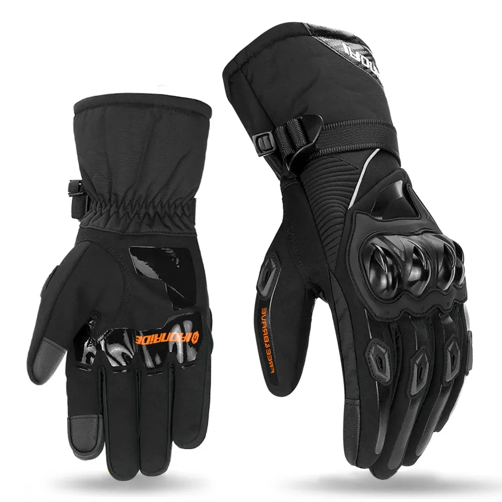 Full-Finger Winter Motorcycle Gloves for Men – Warm & Durable