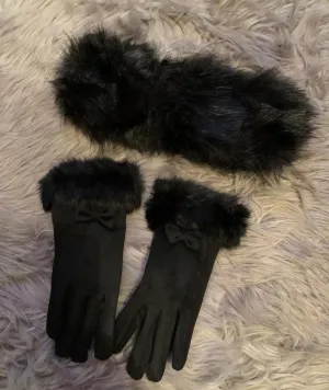 Fur Trim Gloves
