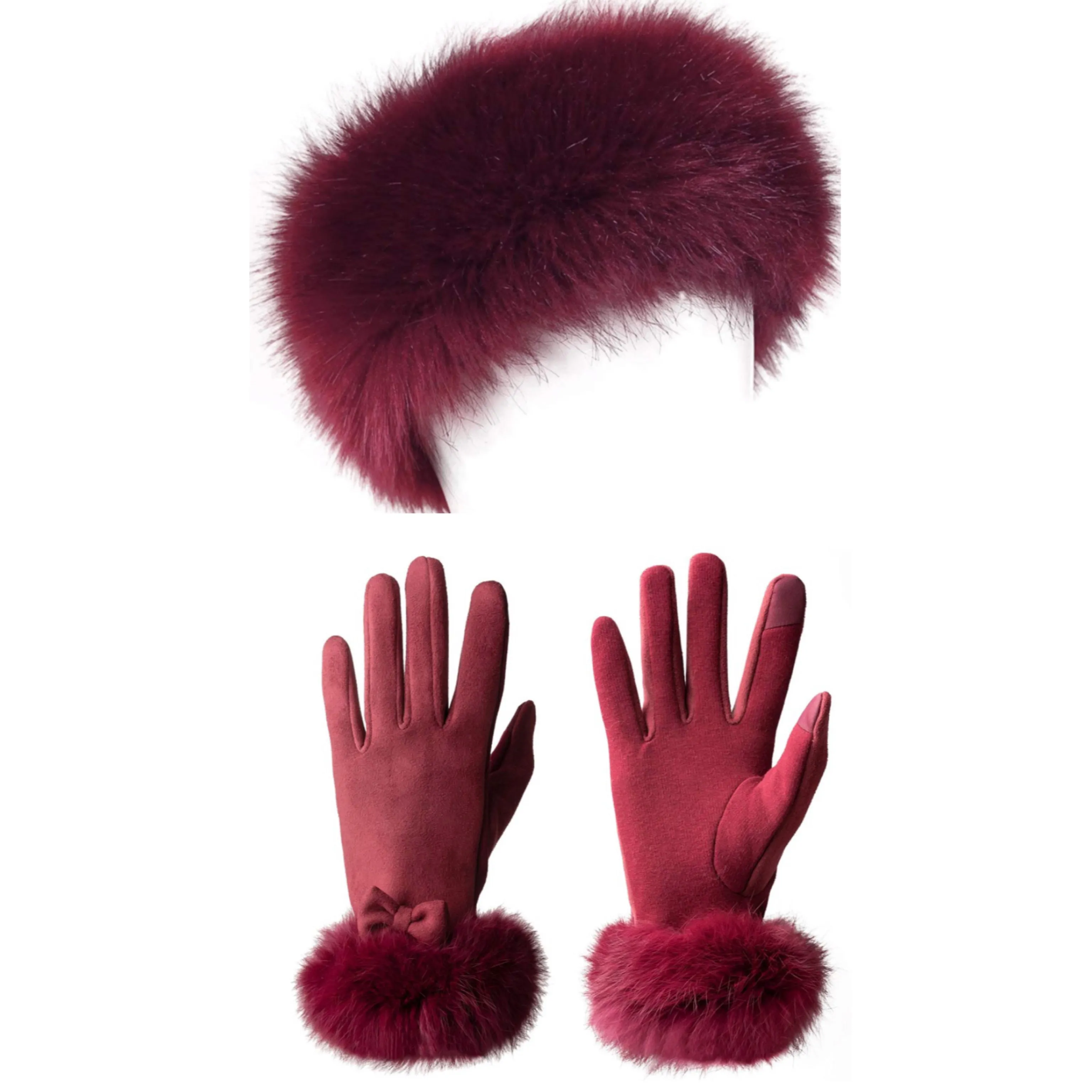 Fur Trim Gloves