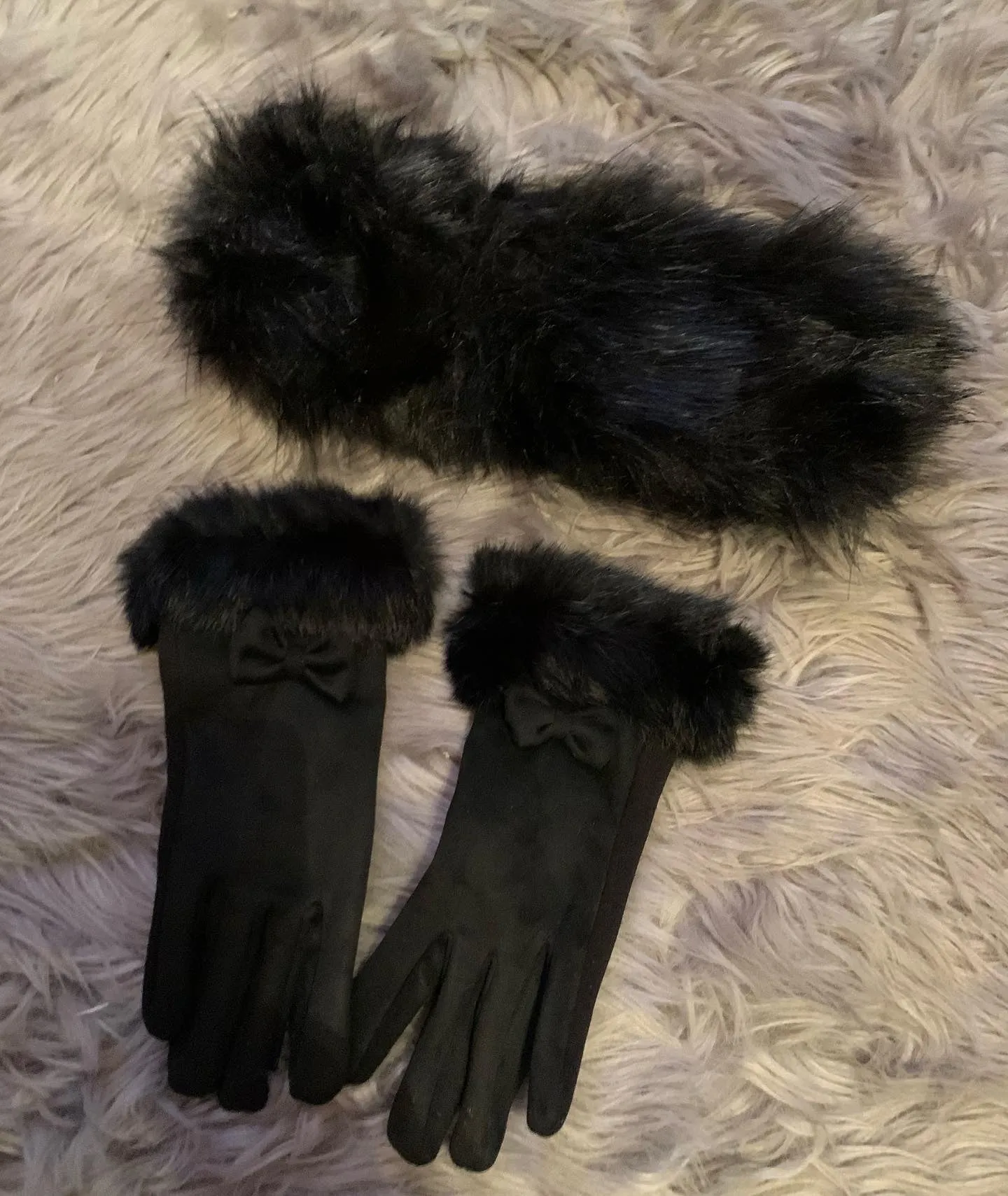 Fur Trim Gloves