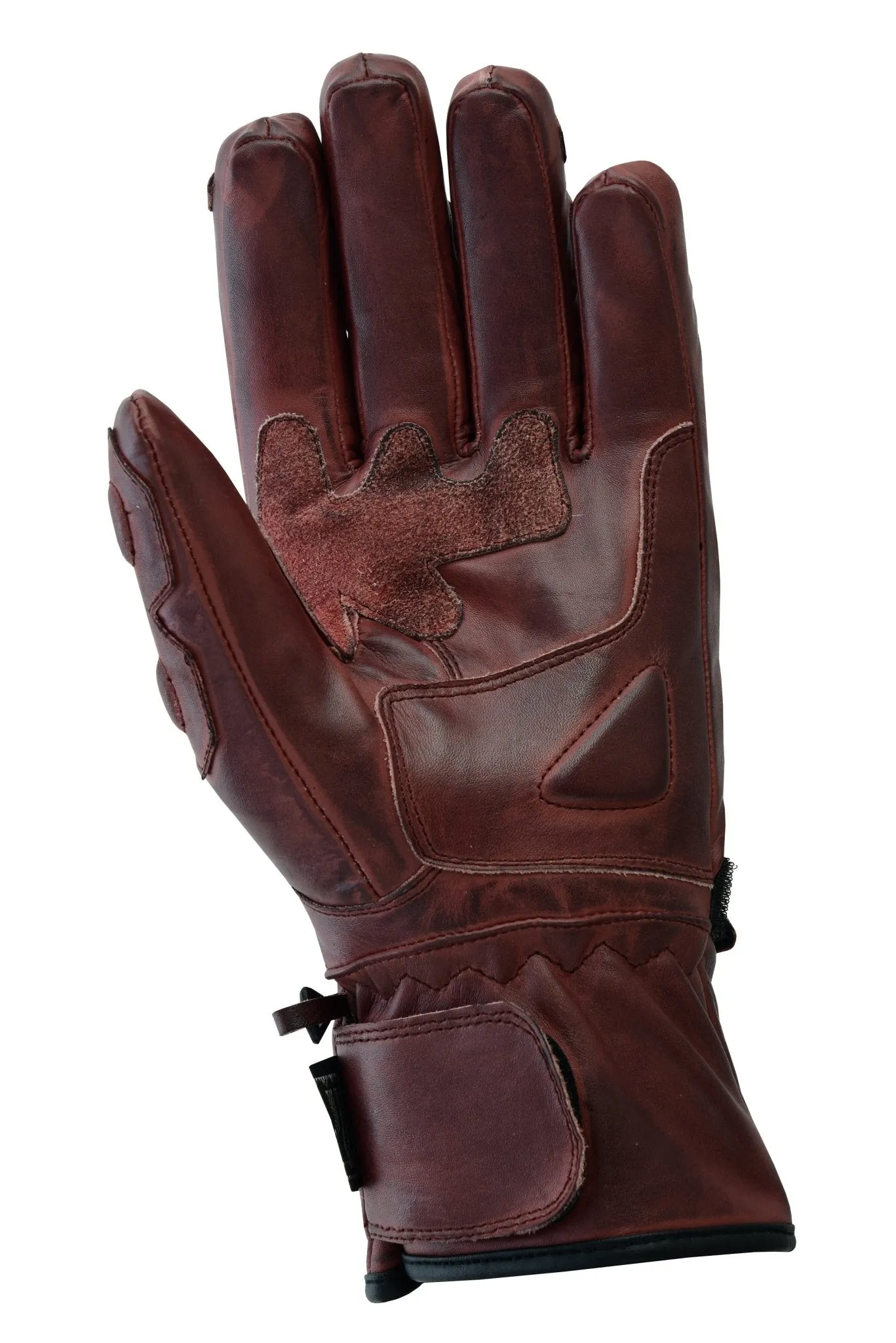 Gallanto Brown Motorcycle Armoured Thinsulate Leather Gloves