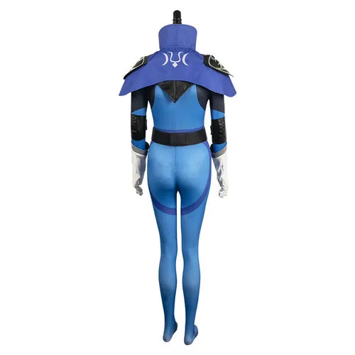 Game Luna Women Blue Cosplay Jumpsuit