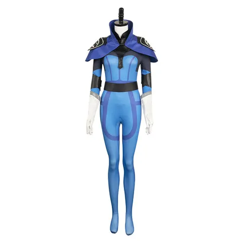 Game Luna Women Blue Cosplay Jumpsuit