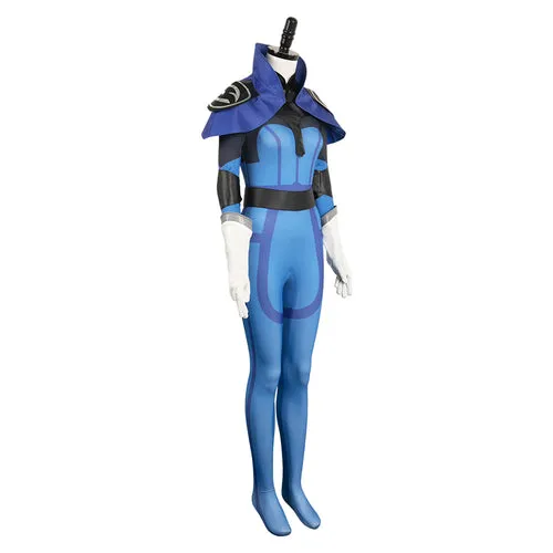Game Luna Women Blue Cosplay Jumpsuit