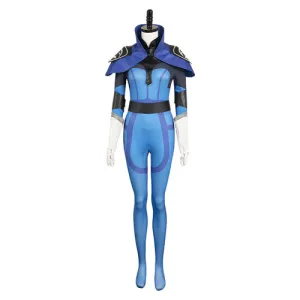 Game Luna Women Blue Cosplay Jumpsuit