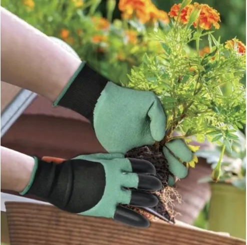 Garden Gloves For Digging & PlantingGardening Gloves, Runfish Women Garden Digging Genie Gloves with Claws Protective Gear Gardening Tool Best Gift for Gardeners (1 pair)