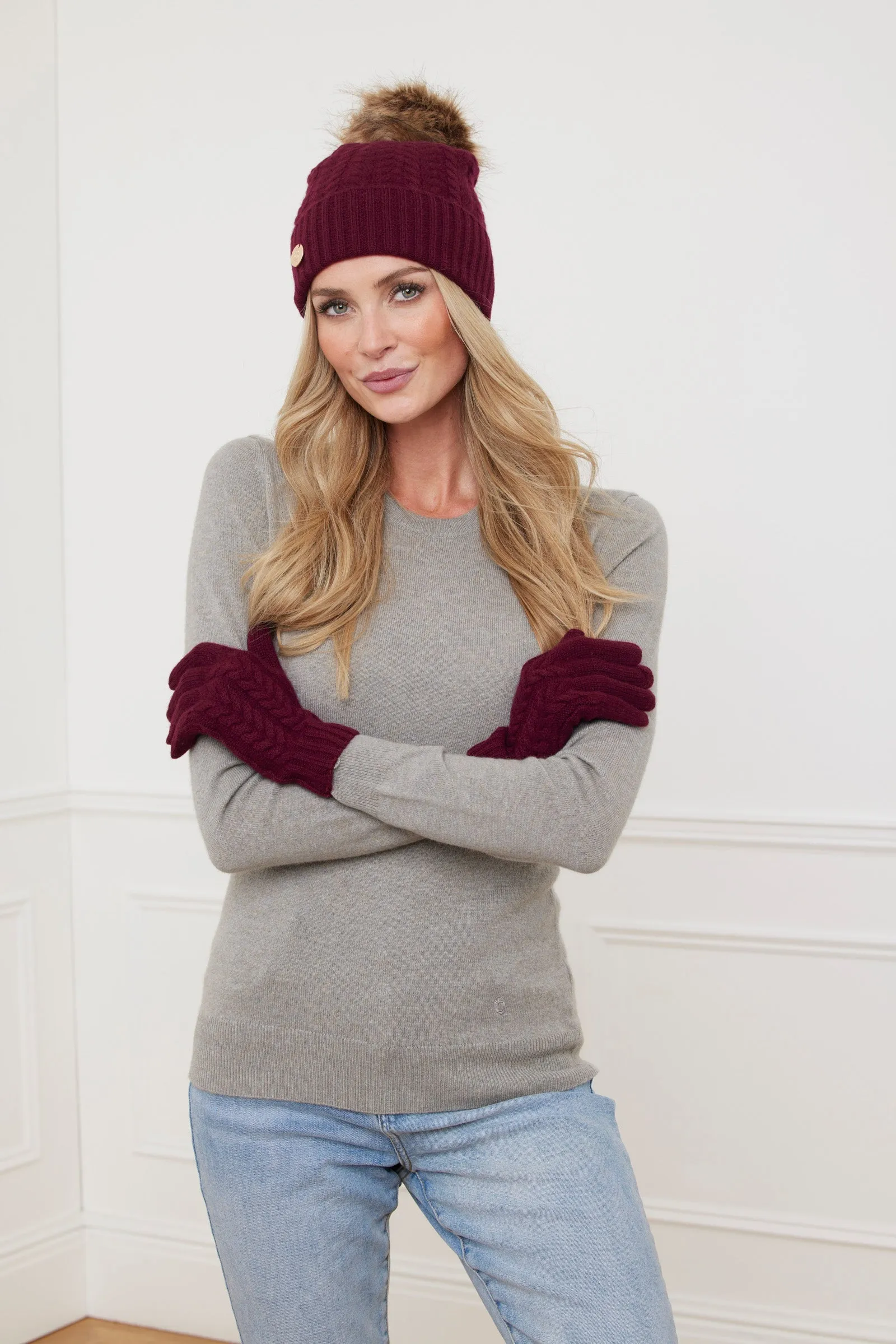Georgie Cable Rib Gloves