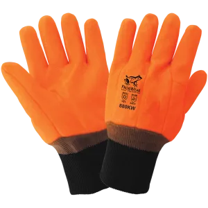 Global Glove & Safety 880KW FrogWear® Cold Protection High Visibility Insulated Double Coated with PVC Chemical Handling