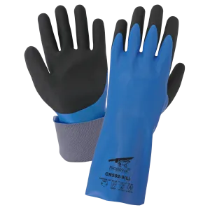 Global Glove & Safety CR592 FrogWear® Double Dipped Nitrile, Supported, Chemical Gloves, Cut A5