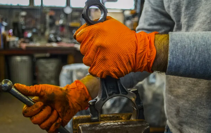 Gloveworks HD Orange Nitrile Gloves-Case of 1000 Gloves