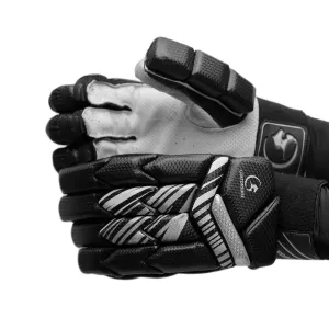 Gortonshire Armour Black Cricket Batting Gloves Mens Size