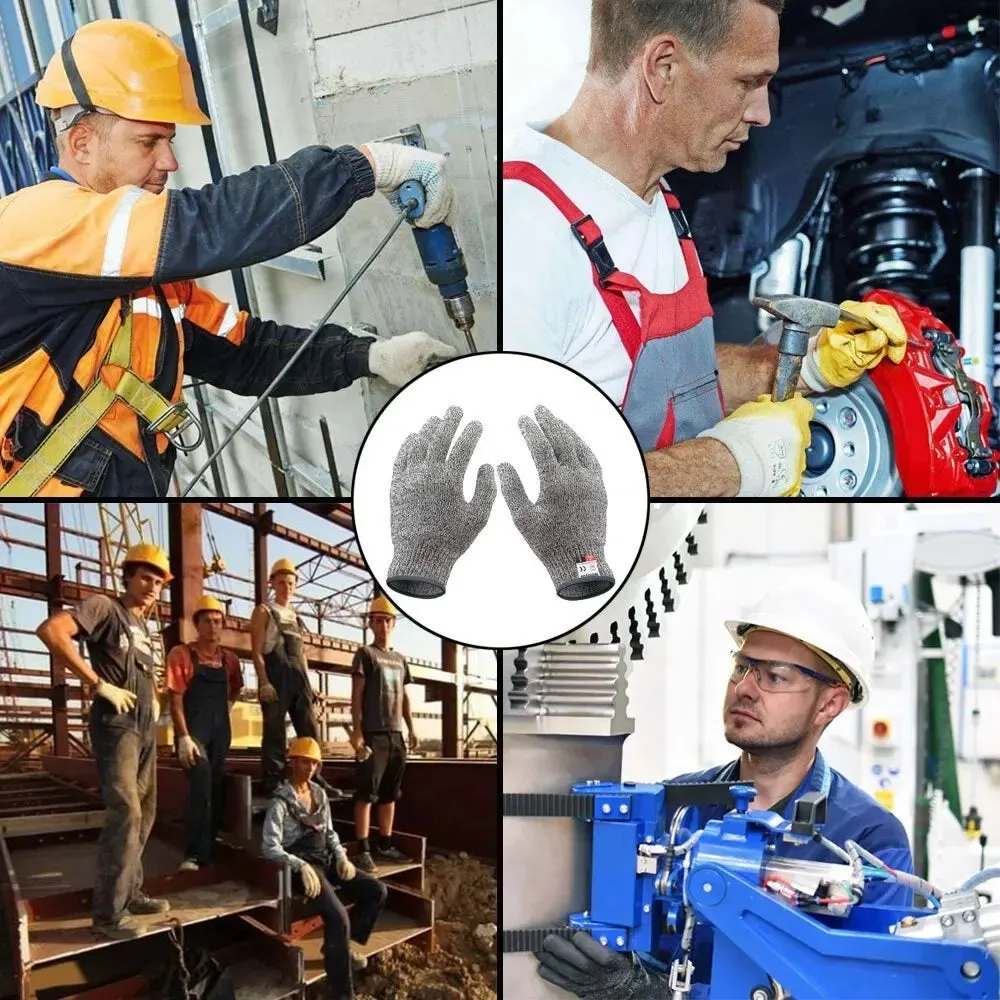Grade 5 Cut-Resistant Scratch Glass Cutting Safety Protection Gloves