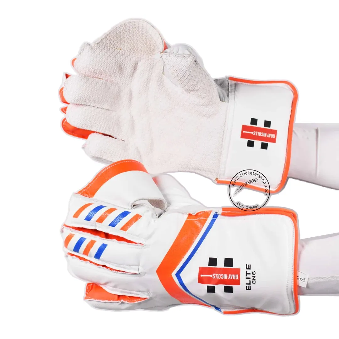 Gray Nicolls GN6 Elite Cricket Wicket Keeping Gloves Mens Size
