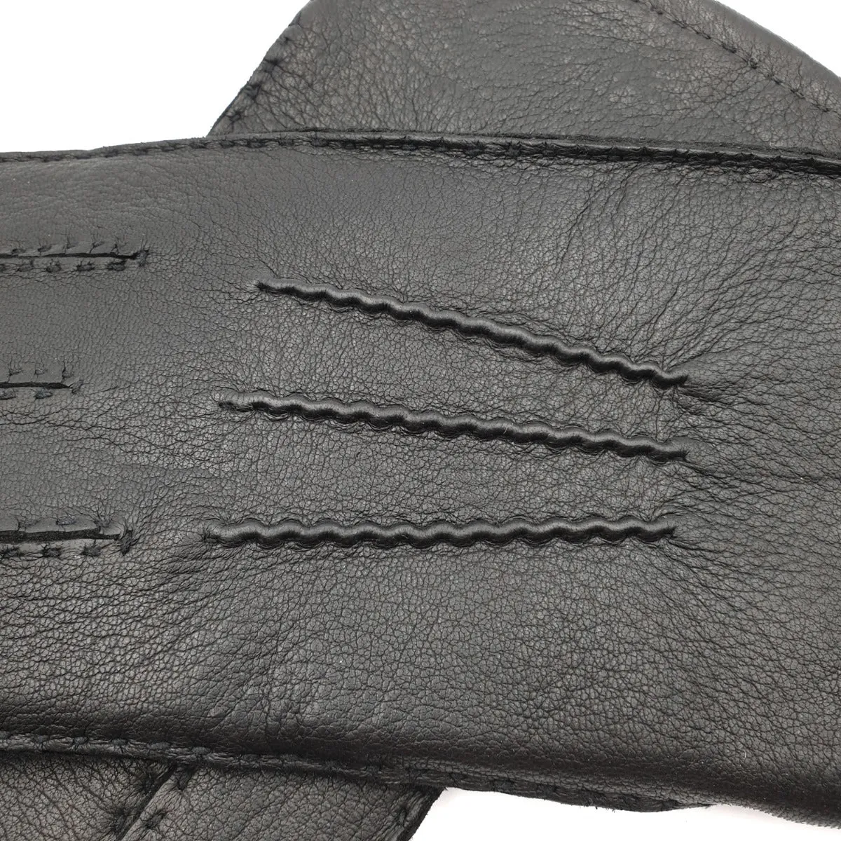 Hamdon - Men's Cashmere Lined Deerskin Glove with Strap