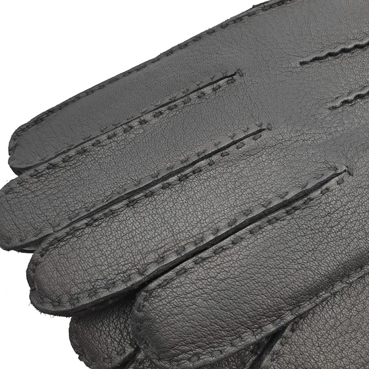 Hamdon - Men's Cashmere Lined Deerskin Glove with Strap
