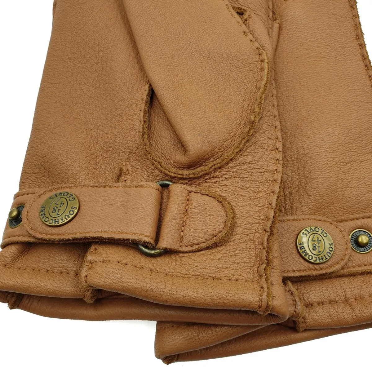 Hamdon - Men's Cashmere Lined Deerskin Glove with Strap