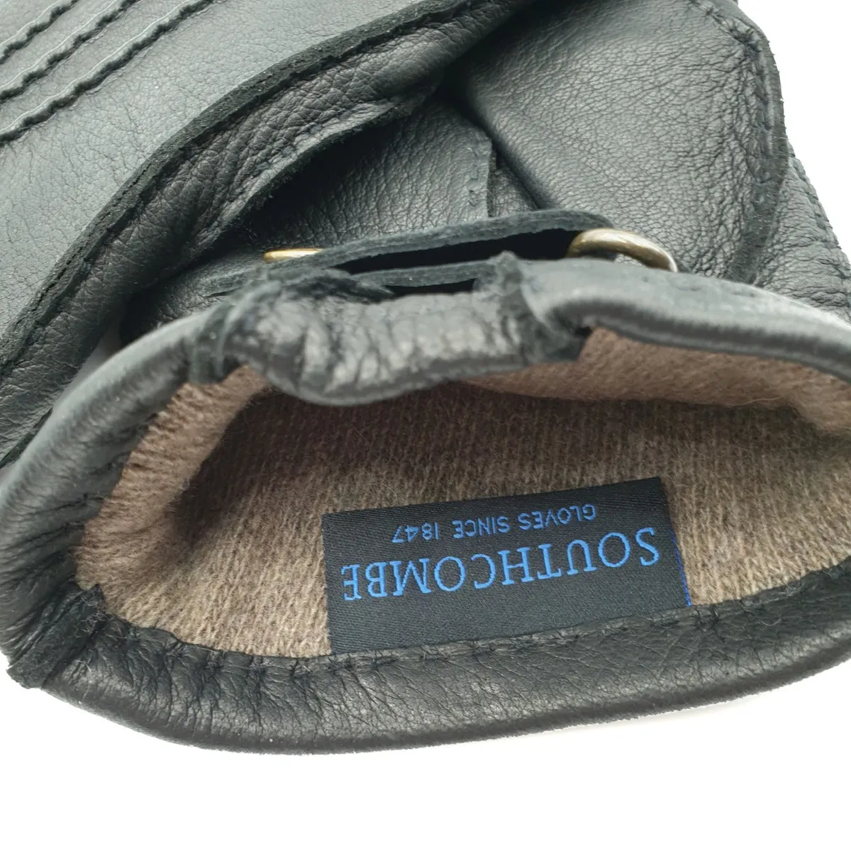 Hamdon - Men's Cashmere Lined Deerskin Glove with Strap
