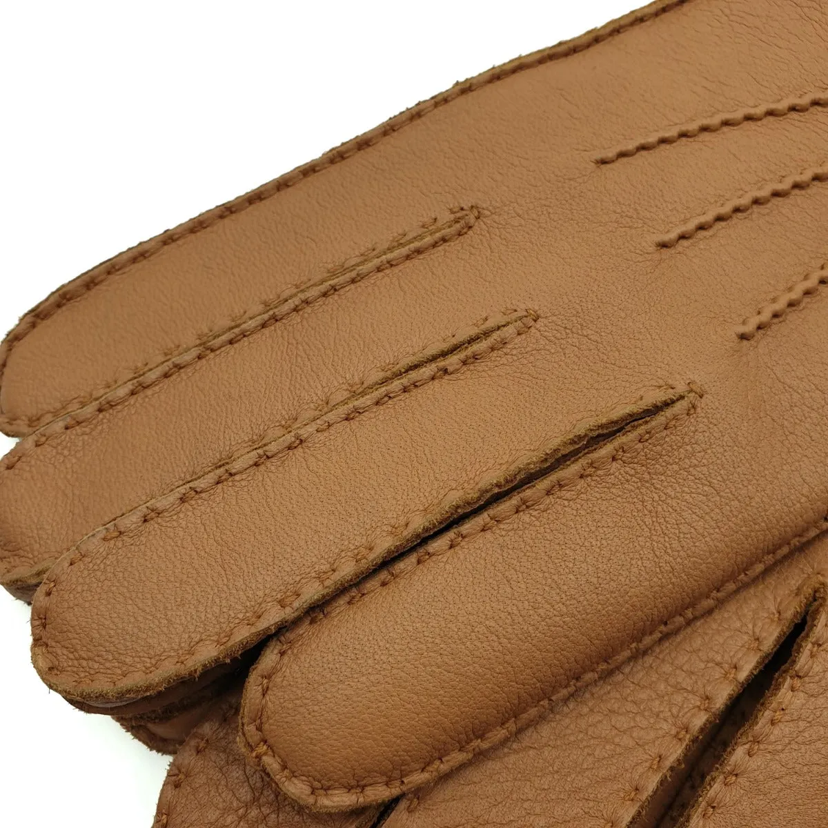 Hamdon - Men's Cashmere Lined Deerskin Glove with Strap