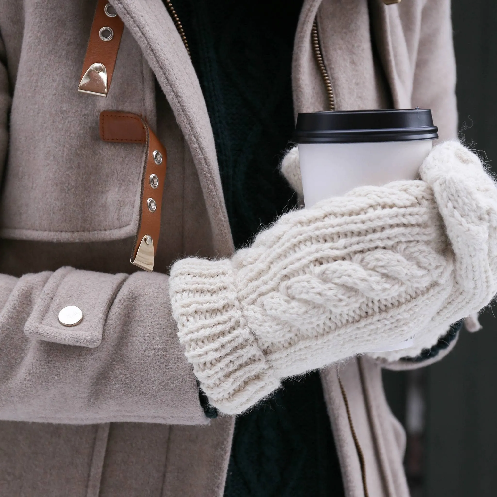 Hand-Knit Alpaca Mittens
