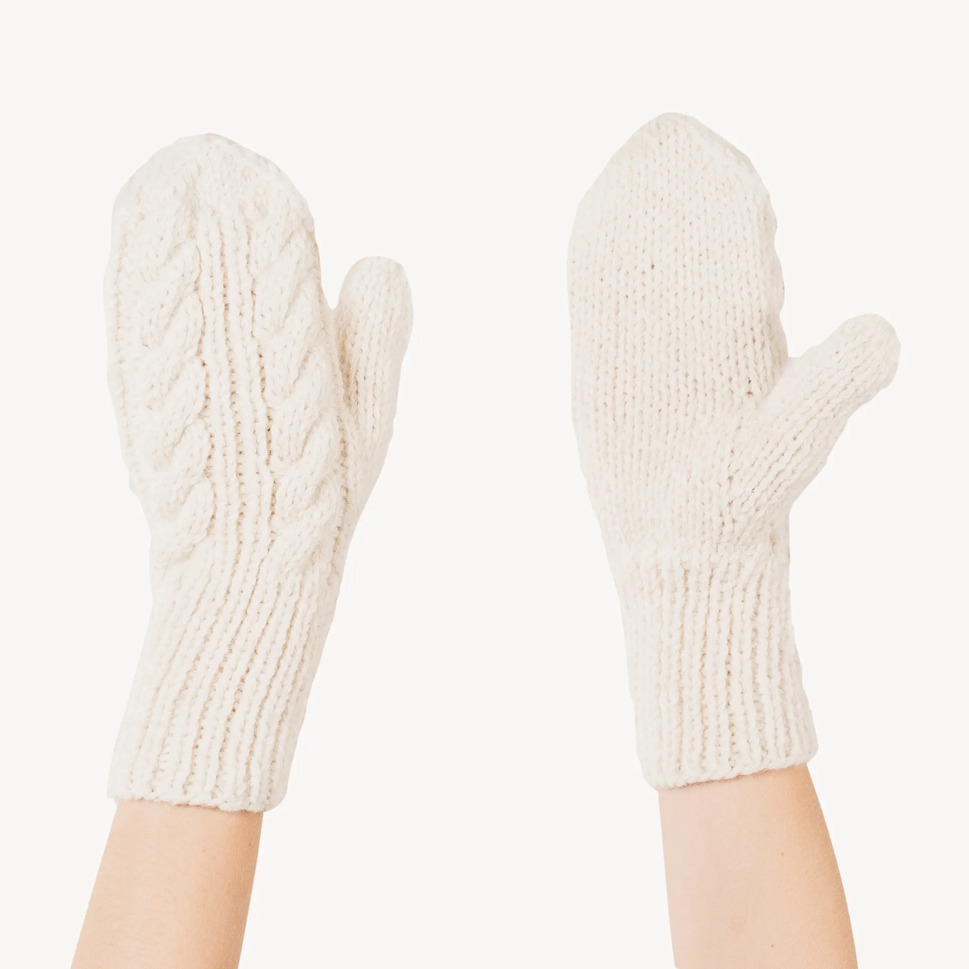 Hand-Knit Alpaca Mittens