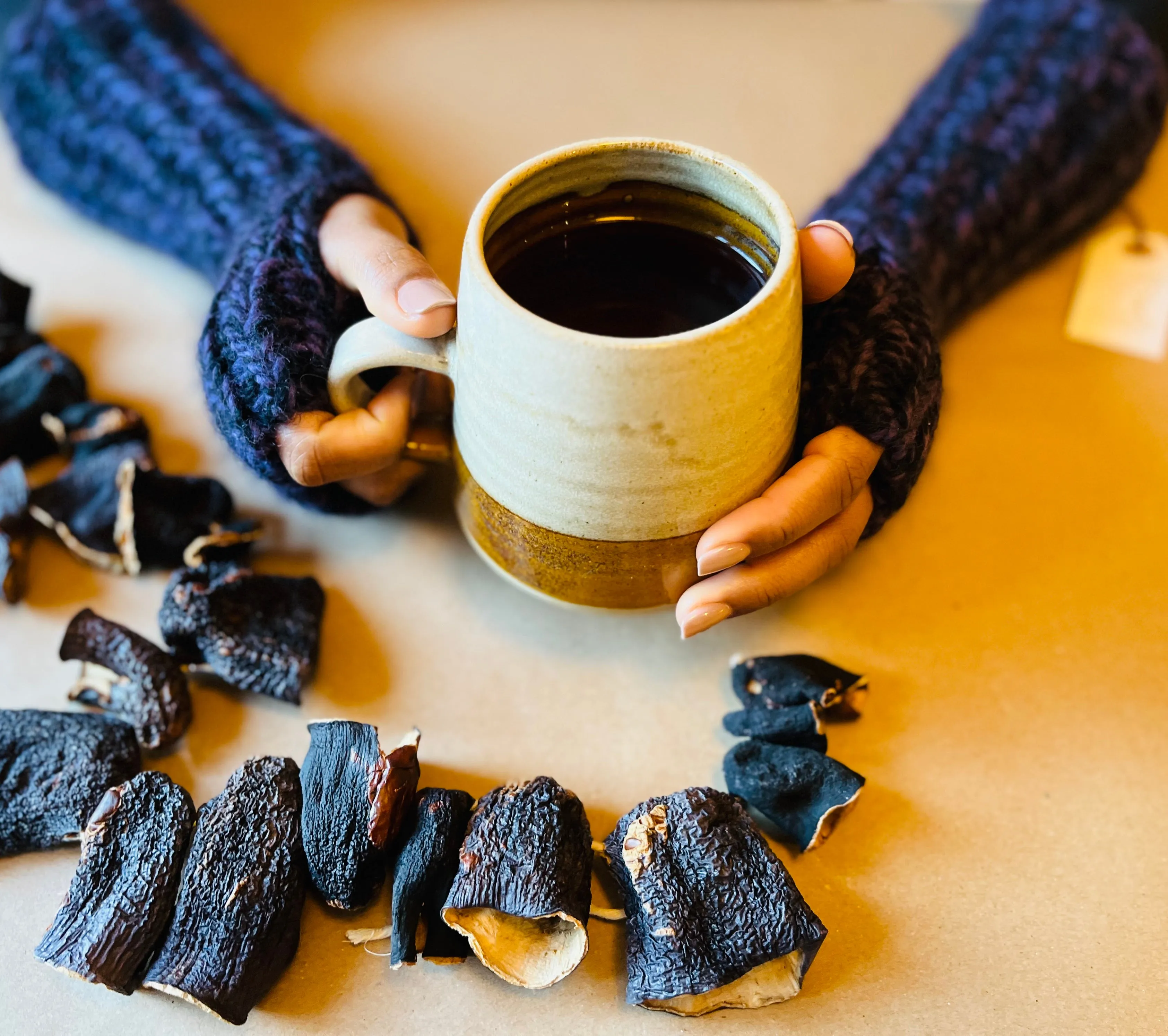 Hand Knitted Fingerless Gloves in BFL Yarn