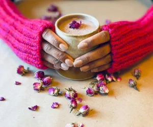Hand Knitted Fingerless Gloves in BFL Yarn