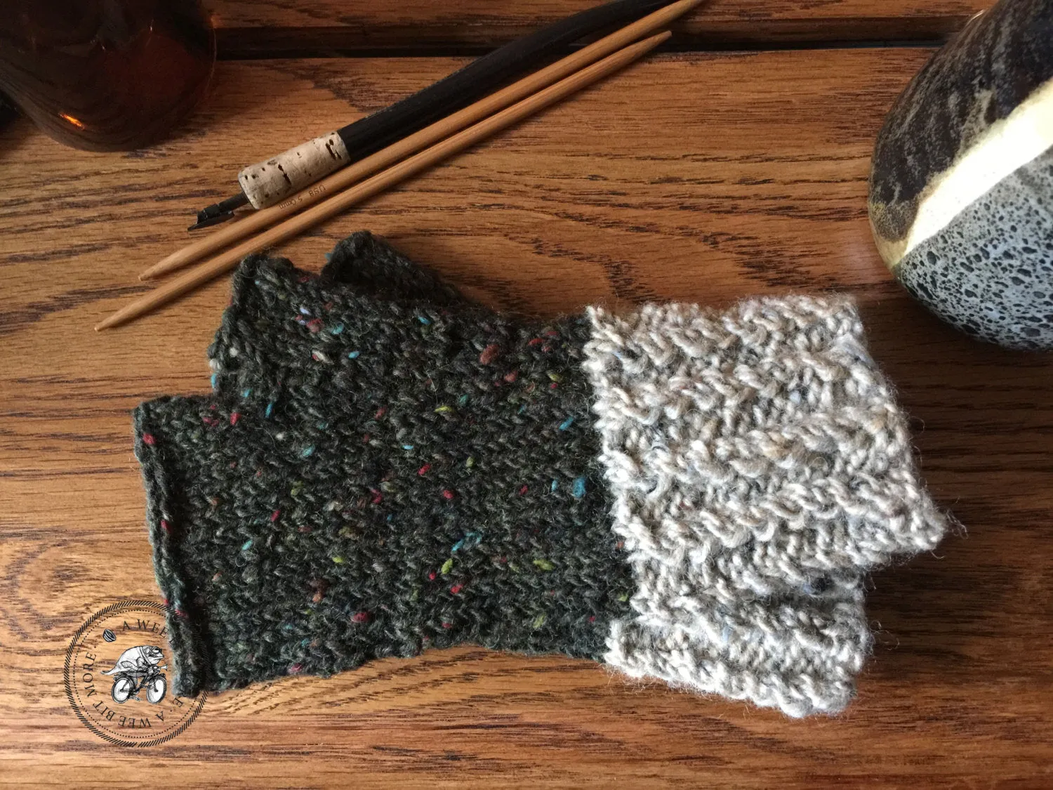 Harvest Twist Fingerless Mitts