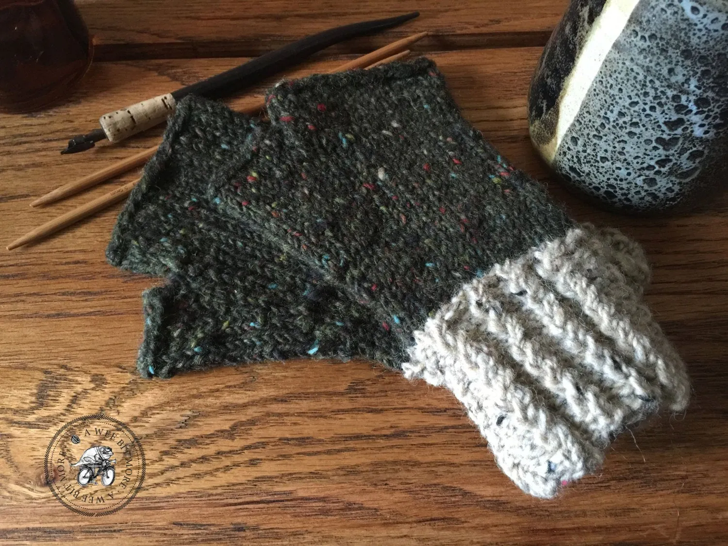 Harvest Twist Fingerless Mitts