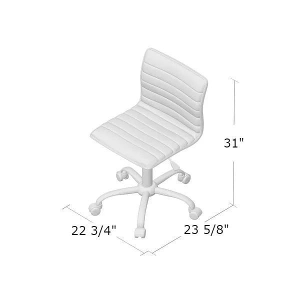 Heavy Duty Black Channel-Tufted Conference Chair