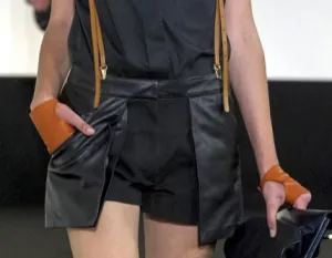 Hermes SS2013 Orange Fingerless Gloves SzS New!