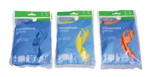 Hold Flock Lined Rubber Hand Gloves