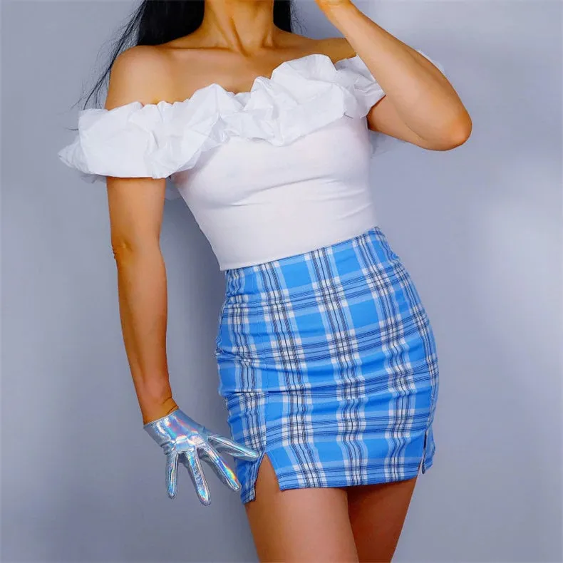 Holographic Leather Ultra Short Half Palm Gloves (13cm & 16cm)