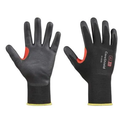 Honeywell CoreShield™ A1/A Coated Cut Resistant Gloves, 10/XL, Nylon, Nitrile Micro-Foam, 15 ga, Black, 21-1515B/10XL