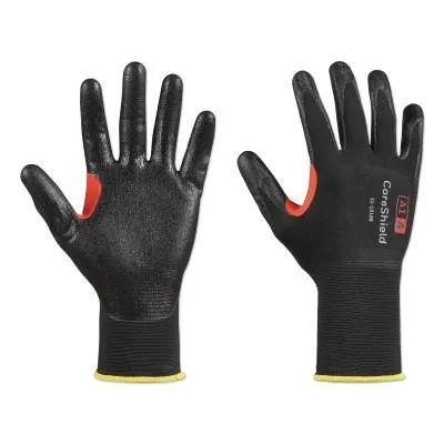 Honeywell CoreShield™ A1/A Coated Cut Resistant Gloves, 10/XL, Nylon, Nitrile Super-Thin, 18 ga, Black, 21-1818B/10XL