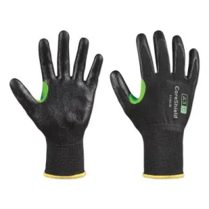 Honeywell CoreShield™ A3/C Coated Cut Resistant Gloves, 8/M, HPPE/Basalt, Smooth Nitrile, 13 ga, Black, 23-0913B/8M