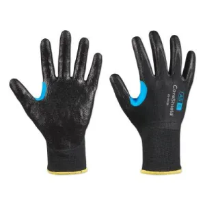 Honeywell CoreShield™ A5/E Coated Cut Resistant Gloves, 9/L, HPPE/SS, Smooth Nitrile, 13 ga, Black, 25-0913B/9L