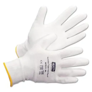Honeywell Light Task Plus II Polyurethane-Coated Gloves, 10, White, NFD15/10XL