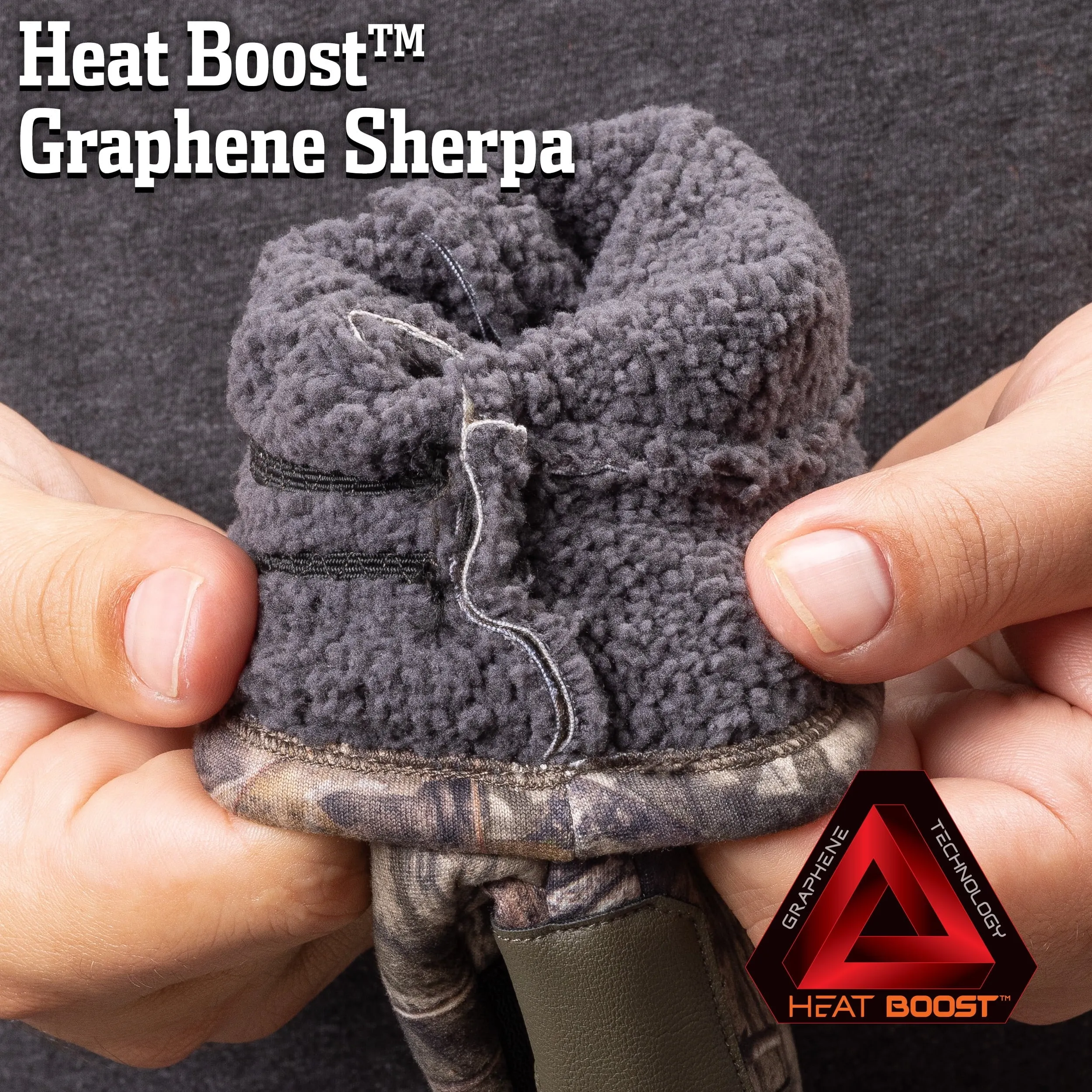 Huntworth Men’s Endeavor Heat Boost™, Windproof Hunting Glove (Mossy Oak DNA®), Size L/XL