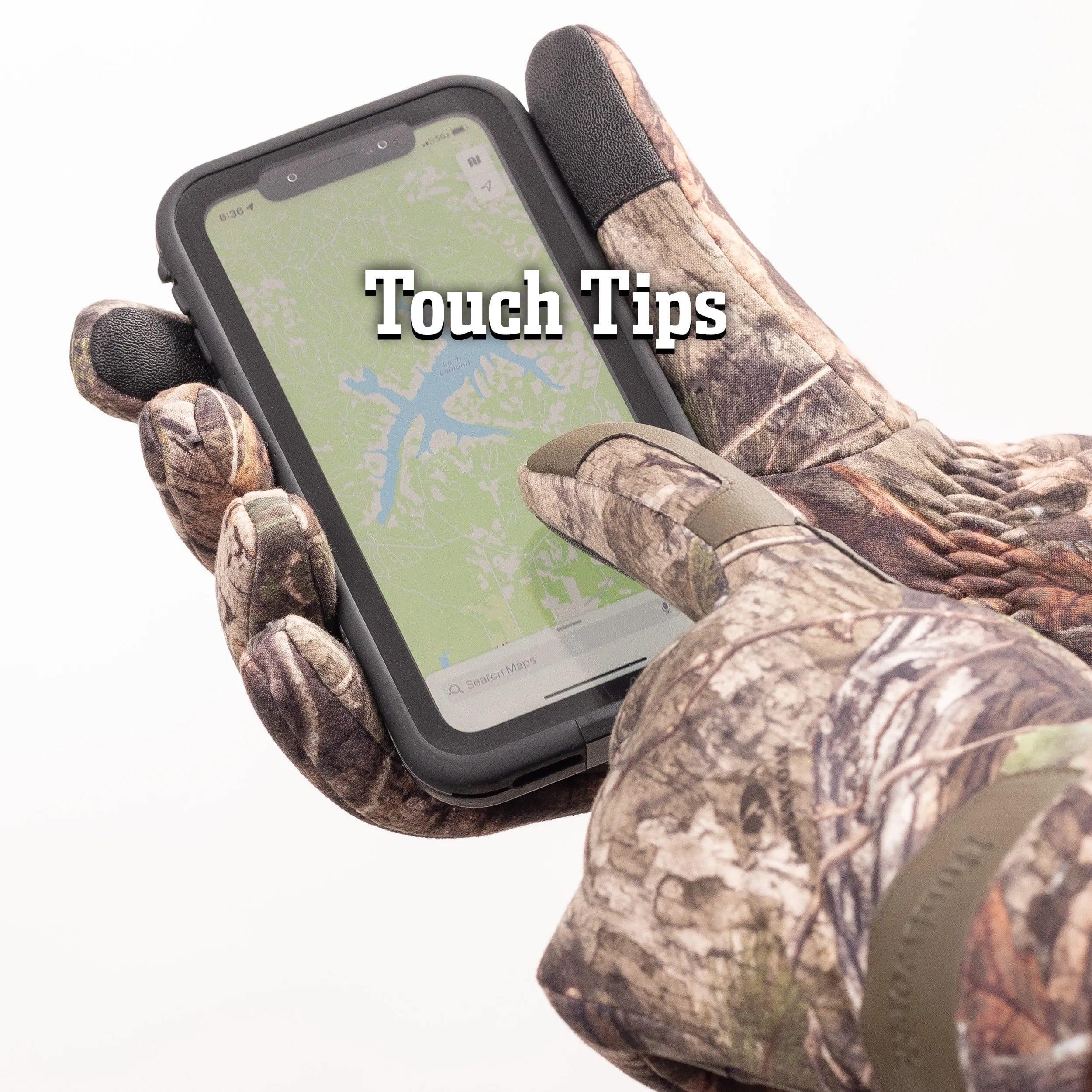 Huntworth Men’s Endeavor Heat Boost™, Windproof Hunting Glove (Mossy Oak DNA®), Size L/XL