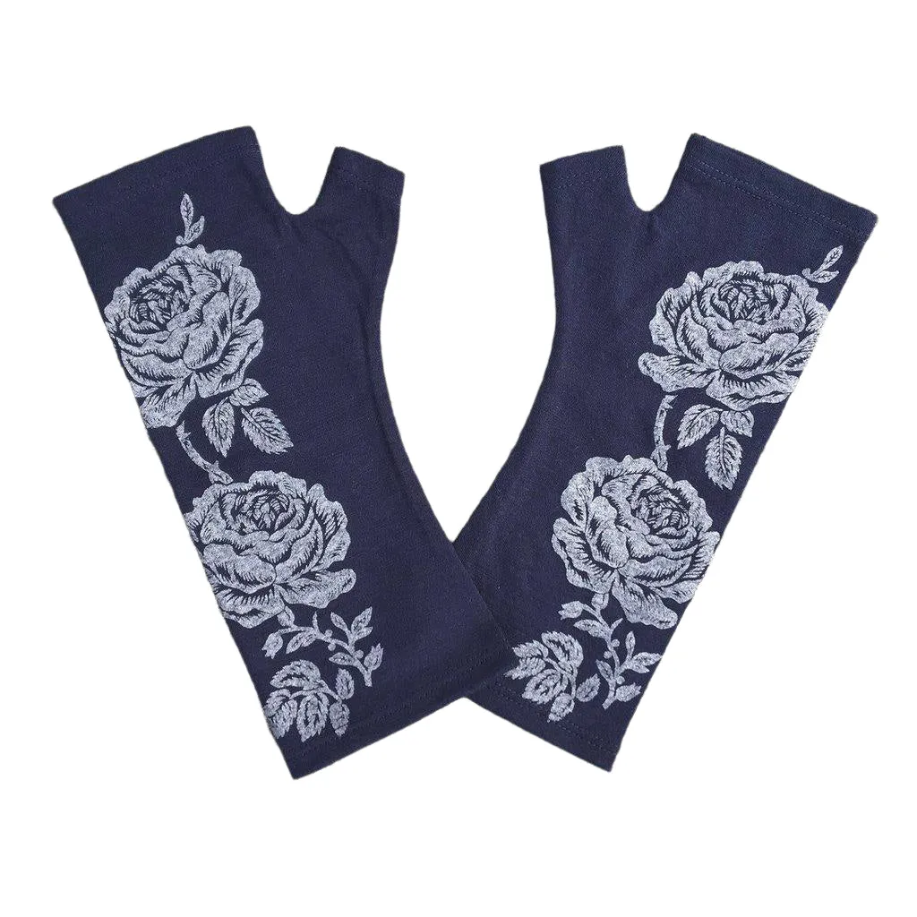 Ink Vintage Rose Finger-less Glove