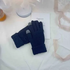 INSTOCK-Knitted gloves for women
