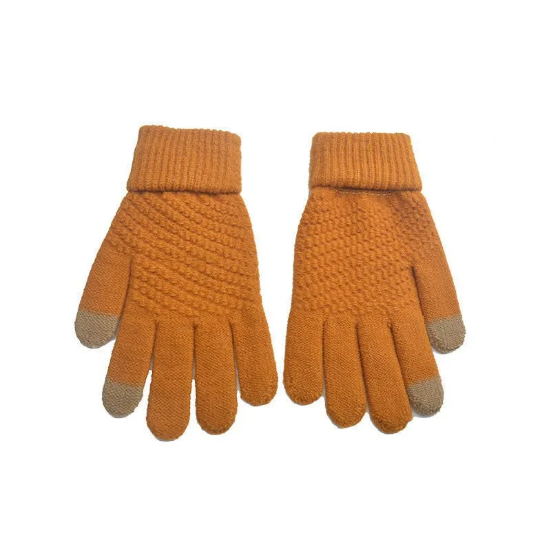 INSTOCK-Knitted gloves for women