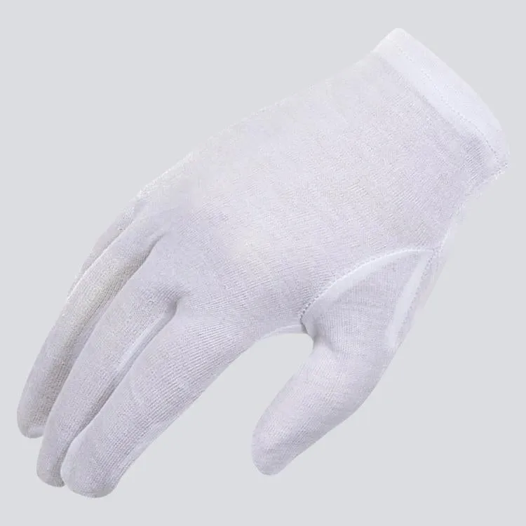 Interlock poly Cotton Knit Gloves Hemmed Cuff - 12 Pairs