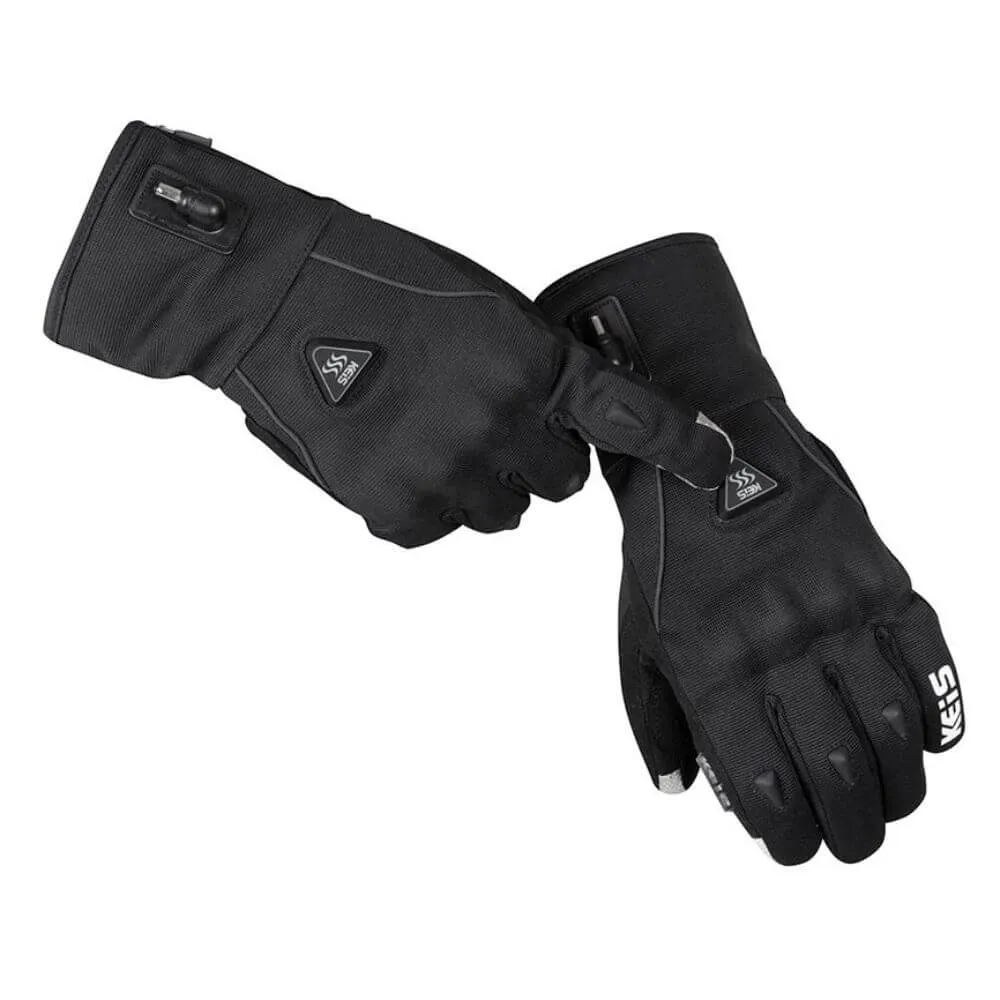 Keis Heated Motorcycle Short Cuff Gloves (G701S)