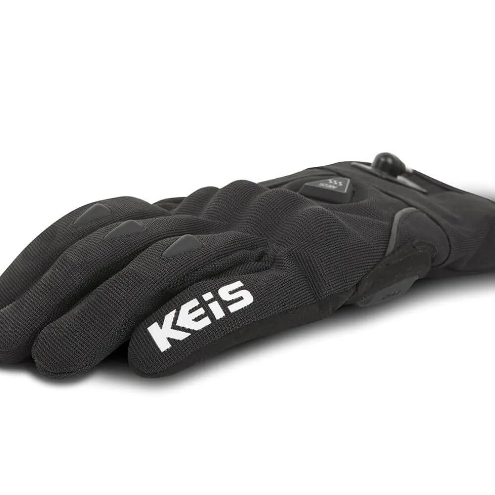Keis Heated Motorcycle Short Cuff Gloves (G701S)